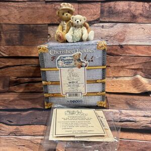 Cherished Teddies "Bailey & Friend" 1999 Bear Figurine Enesco #662011F NIB